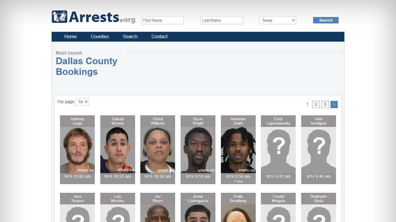 Dallas County Arrests and Inmate Search